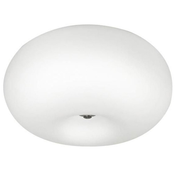 Biały plafon szklany Inez nasufitowa lampa nad łóżko