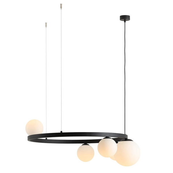 Molekułowa lampa ring Garda 1099F1_R Aldex wisząca czarny