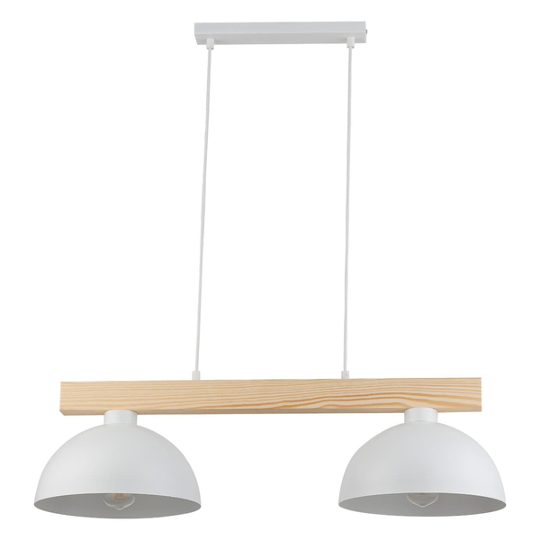 Podwójna lampa wisząca skandynawska Oslo 4713 TK Lighting drewniana biała