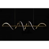Lampa wisząca spirala MEMPHIS AZ6814 LED 55W 3000K ściemnialna złota