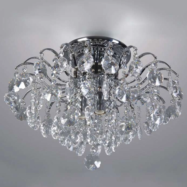 Glamour LAMPA sufitowa FIRENZA MD30196/4 Italux plafon OPRAWA kryształowa crystal przezroczysta