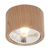 Okrągła lampa sufitowa Oak downlight natynkowa drewniana