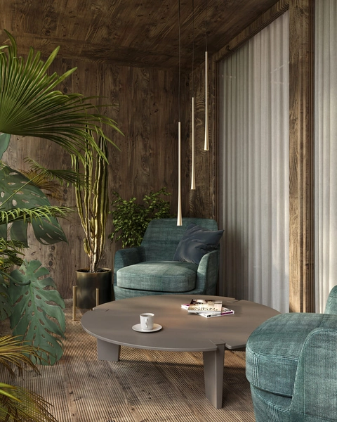 Minimalistyczna lampa wisząca Coffee LED 7W 3000K do salonu złota