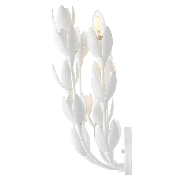 Naścienna lampa do przedpokoju Flora QN-FLORA-3W-WHT kwiaty białe