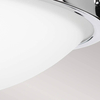 Okrągła lampa sufitowa Gravity FE-GRAVITY-F-PC do sypialni chrom biała