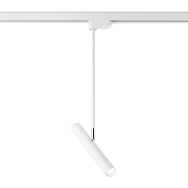 Reflektorowa LAMPA sufitowa YABU 7705 Shilo regulowana OPRAWA tuba do szynowego systemu 3-fazowego biała