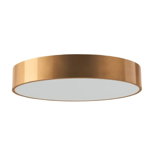 Minimalistyczna lampa sufitowa Kengo 1405 do salonu okrągła złota