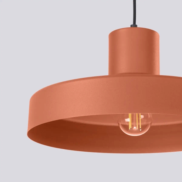Lampa wisząca nad wyspę BILO SL.1706 kapelusz terakota