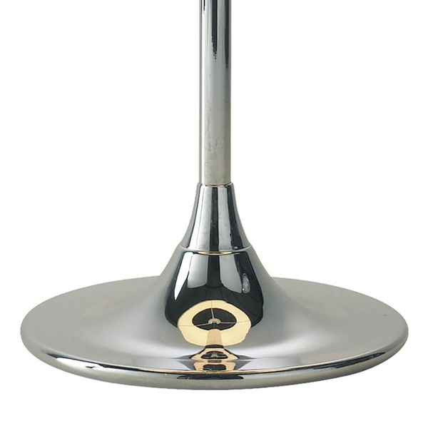 Lampka stołowa do salonu Delta DEL4250 Dar Lighting retro chrom écru