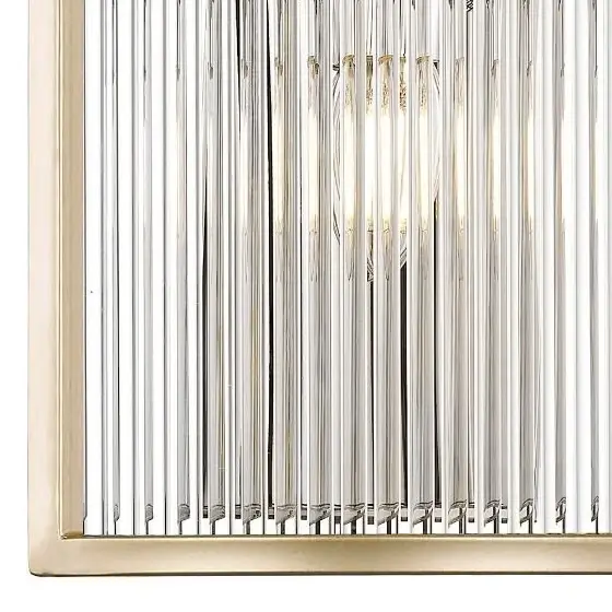 Klasyczna Lampa ścienna SERGIO W0528-01A-V6AC szklana kinkiet złoty