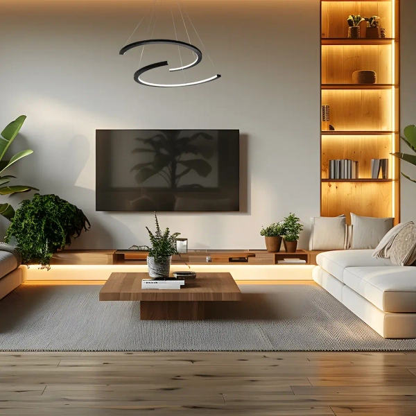 Designerski żyrandol DOUBLEMOON ML1178 LED 30W 4000K czarna