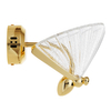 Ozdobny kinkiet ścienny Bee ST-W0612-1S LED 7W 3000K motyl szkło złoty