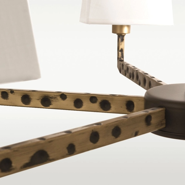 Stylowa LAMPA wisząca STOCKHOLM P06636BK AU Cosmolight klasyczny zwis do sypialni czarny złoty