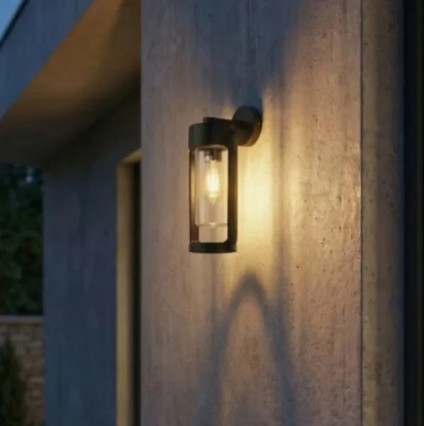 Tarasowa lampa ścienna LANTERN czarna AZ6830 1x20W E27 IP54 loftowa