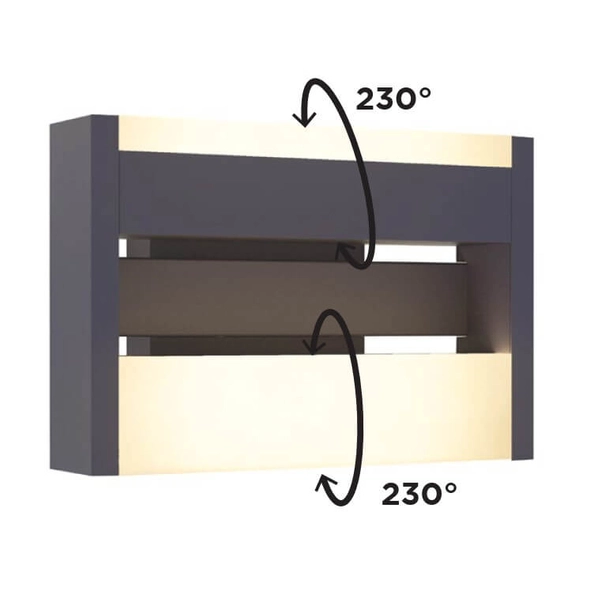 Elewacyjna lampa CONROY 5107001118 Lutec IP44 LED 17,8W 3000K szary