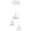 Stożkowa lampa wisząca CONO 10012 potrójna biały