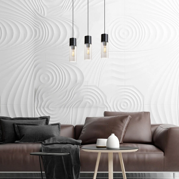 Potrójna lampa wisząca RONNO 72053 szklana loftowa przydymiona czarna