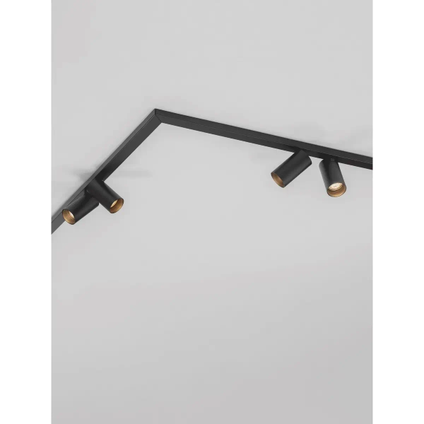 Modułowa lampa sufitowa CALDEMO LE45655 tuby metalowe czarne