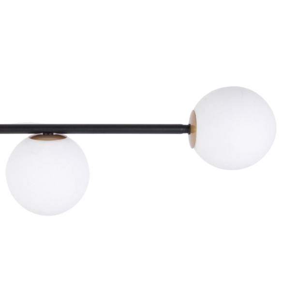 Industrialna LAMPA sufitowa GAMA 33190 Sigma metalowa OPRAWA natynkowa kule balls sticks loftowe molekuły czarne