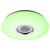 Plafon LAMPA sufitowa NICOLE 41329-18 Globo okrągła OPRAWA z efektem gwiazd LED RGB 24W głośnik bluetooth biała