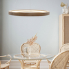 Ekologiczna lampa wisząca Oak drewniany ring nad stół