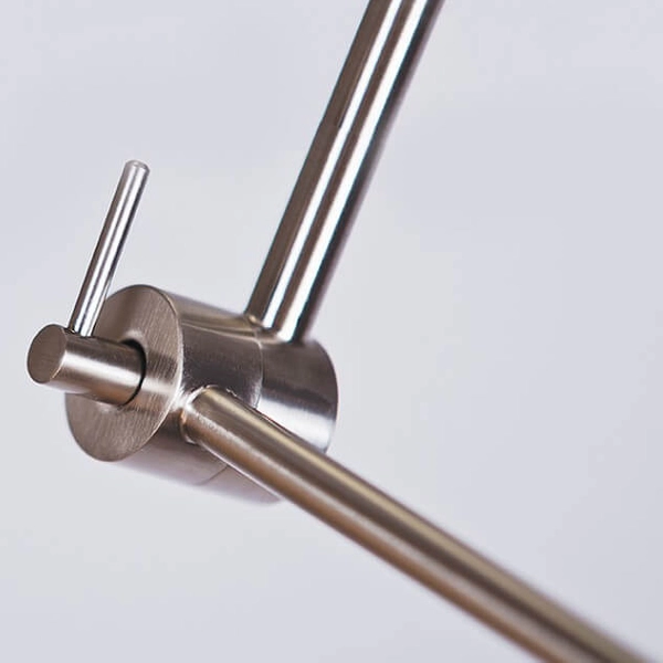 Kierunkowa lampa wisząca Adam AZ1841+AZ2601 Azzardo abażurowa satyna szara