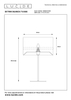 Lampa biurkowa Tusse 10509/81/66 Lucide abażur len różowa złota