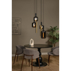 Loftowa lampa wisząca JOANET 45494/16/96 molekułowa szklana czarna złota