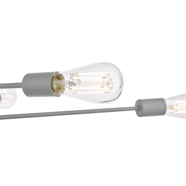 Salonowa lampa wisząca Alana ALA0639 Dar Lighting szara przezroczysta