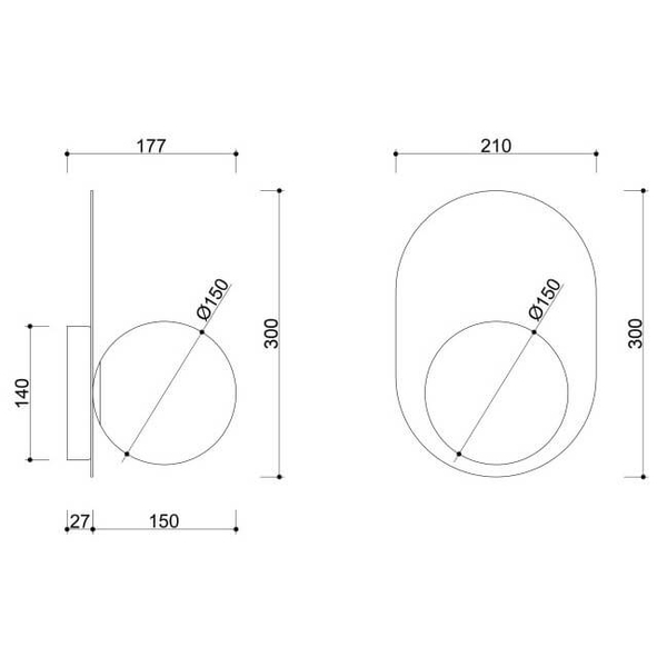 Lampa ścienna łazienkowa Hanea HA0110S0 szklana IP44 biała