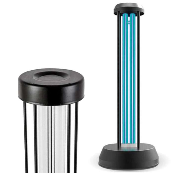 Antybakteryjna LAMPA stojąca MDECO AR-UV-DL-01 metalowa OPRAWA bakteriobójcza do dezynfekcji