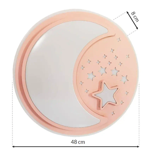 Dziecięcy plafon NOTE PINK ML6184 LED 40W 3000-6000K z pilotem różowy