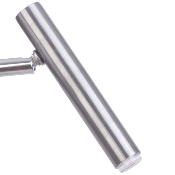 Kinkiet LAMPA ścienna SOPEL 33214 Sigma metalowa OPRAWA regulowana tuba modernistyczna srebrna