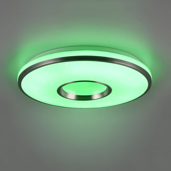 Sypialniany plafon RGB Realta R64401005 RL Light LED 24W 2700-6500K srebrna