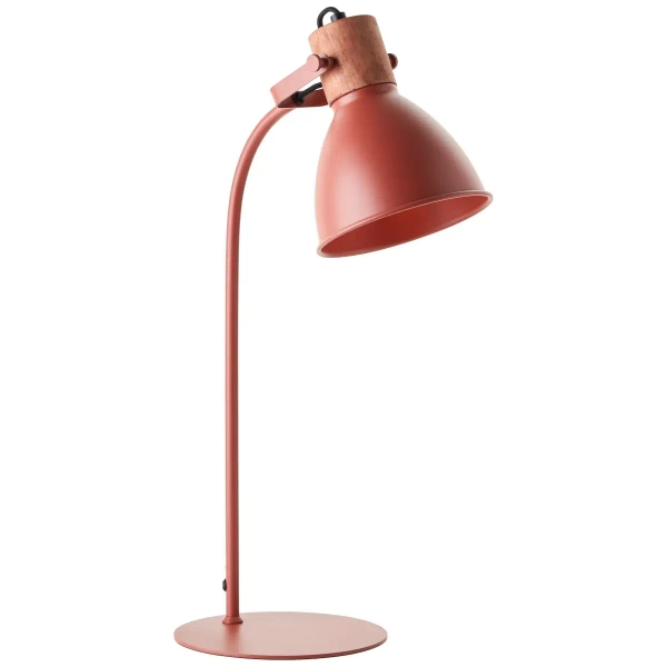 Regulowana lampa stołowa Erena 94555/01 metalowa czerwona