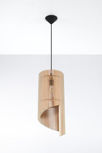 LAMPA wisząca ALEXIA SL.0640 drewniana OPRAWA ekologiczny zwis drewno