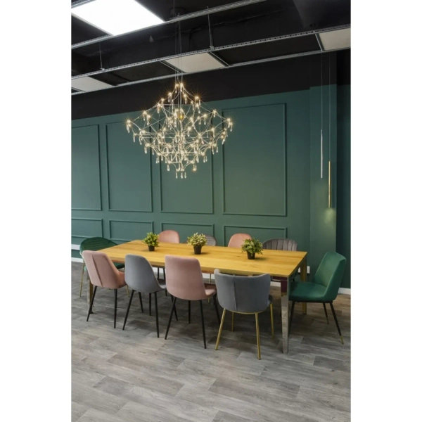 Żyrandol kryształowy złoty CONSTELATION LED 72x0,5W 3000K MSE1501100127