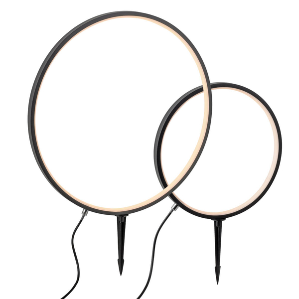 Tarasowy naświetlacz ZIRKULU 1951X-SET LED 2,2W 3000K IP65 koło czarny
