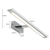 Ścienny kinkiet nad lustro Isla GS-LWB-20W CH CCT Light Prestige LED 20W IP44 barwa regulowana chrom