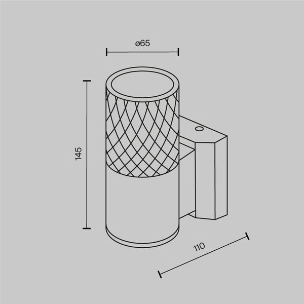 Ścienna lampa zewnętrzna Bowery O583WL-01W Maytoni IP54 biały