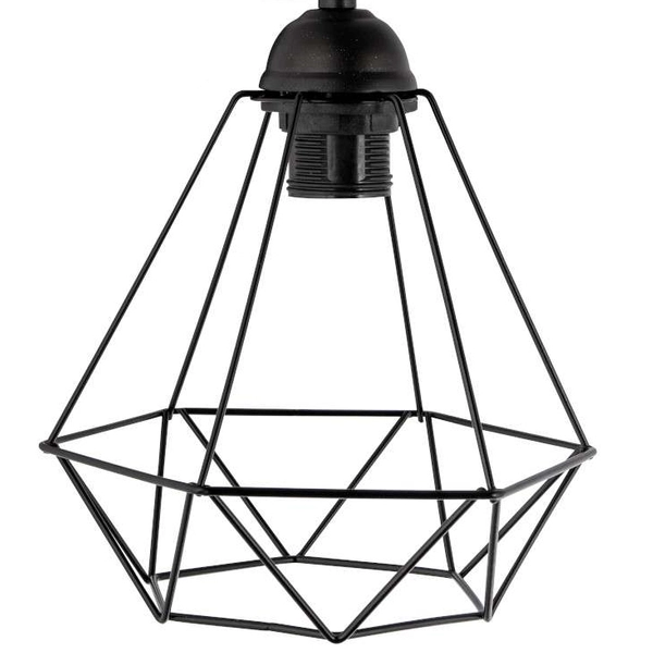 Ścienna lampa industrialna VEN K-1210/1 kinkiet metalowa klatka czarna