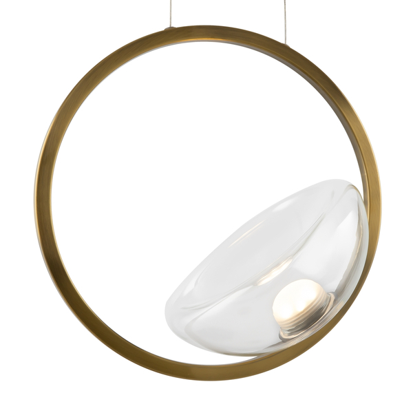 Modernistyczny zwis Lunare MOD327PL-L5BS3K Maytoni LED 5W 3000K mosiądz