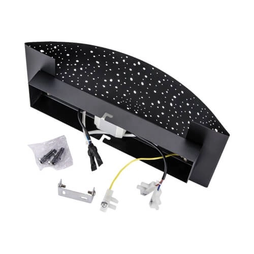 Kinkiet LAMPA ścienna MIGO 03286 Ideus metalowa OPRAWA ażurowa LED 5W 4000K czarna