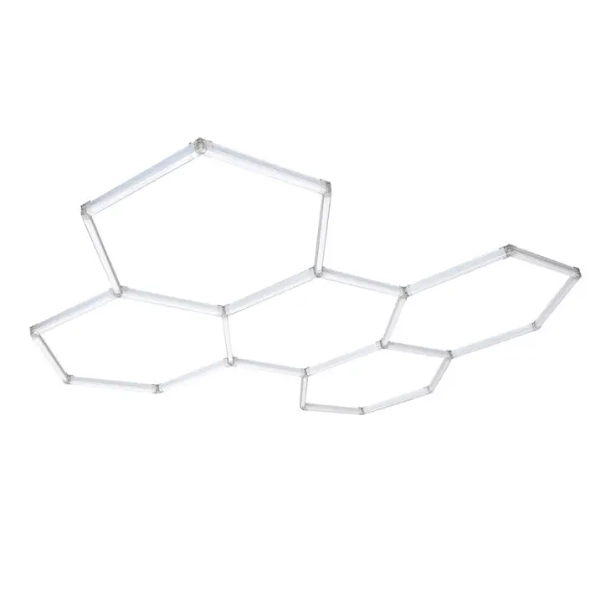 Nowoczesna lampa sufitowa Geometric LP-0209/5C 4K LED 4000K IP44 biały