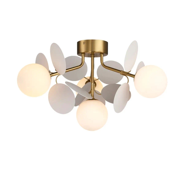 Sufitowa lampa CHIC biała złota ST-DL-2969C 3xG9 5W okrągła kulista