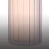 Ścienna lampa Fayette W0367 LED 6W 3000K szklana tubka IP44 czarna biała