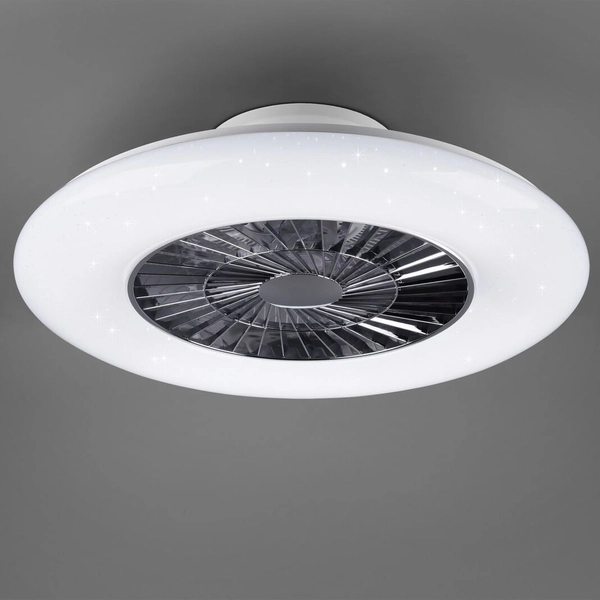 Wentylator sufitowy z pilotem Visby R62402106 LED 40W 3000-6500K srebrna