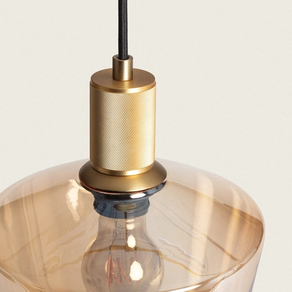 Zwieszana lampa szklana Ogi ABR-LWOGI Abruzzo nad stół bursztynowy