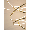Pierścieniowa lampa wisząca Ring Slim MSE1501100163 Moosee LED 105W 3000K z pilotem złota