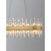 Glamour lampa wisząca CHOLULA LE42909 do pokoju kryształ złota
